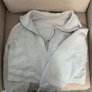 lululemon athletica Light Gray Half-Zip Sweatshirt
